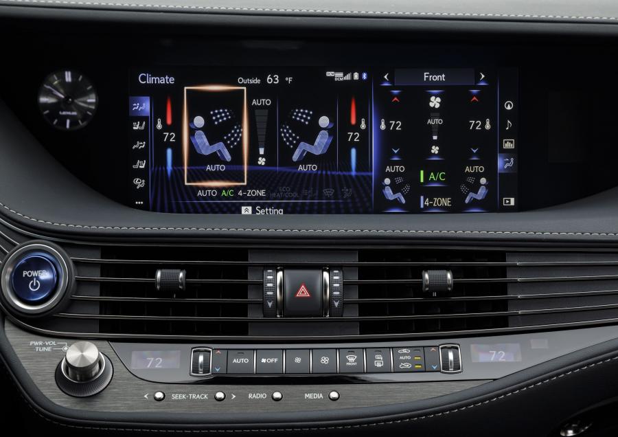Детали интерьера Lexus LS500h AWD 2017 года  (NA) (фото 90 из 96)